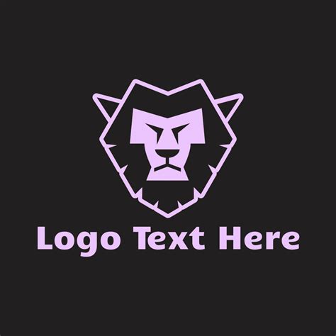 Purple Neon Lion Logo | BrandCrowd Logo Maker