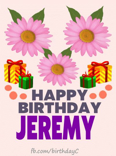 Happy Birthday Jeremy images gif | Birthday Greeting | birthday.kim