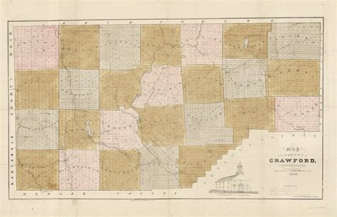 1839 Map of Crawford County Pa - Etsy