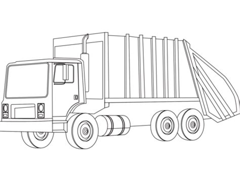 Garbage Truck coloring page | Free Printable Coloring Pages