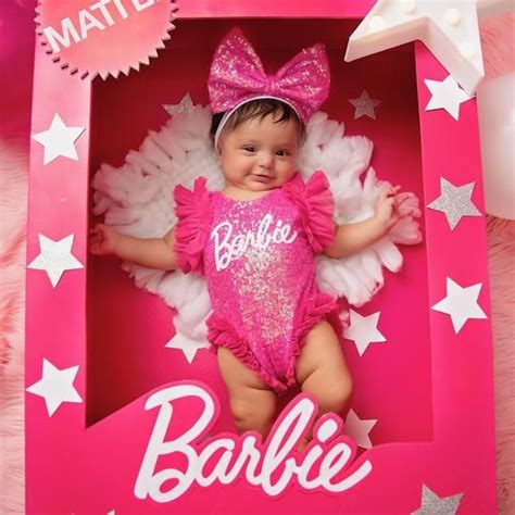 Baby Photo Prop Romper | Baby Barbie Halloween Costume | Barbie Outfit ...