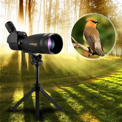 Spotting Scope Binoculars Bak4 Waterproof Fogproof Travel Binoculars Monocular With Tripod Carry ...