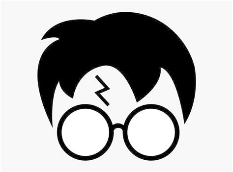 Harry Potter Glasses Hogwarts Silhouette Clipart At - Harry Potter Hair ...