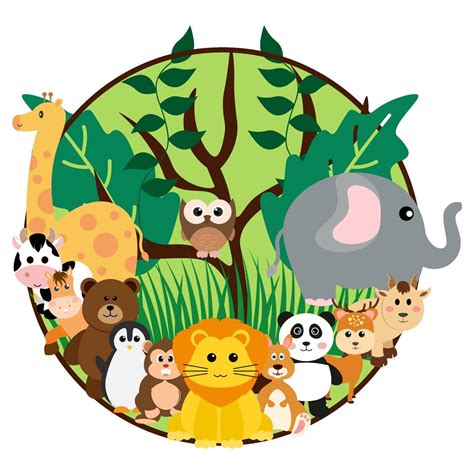 Cute Cartoon Jungle Animals | Images and Photos finder