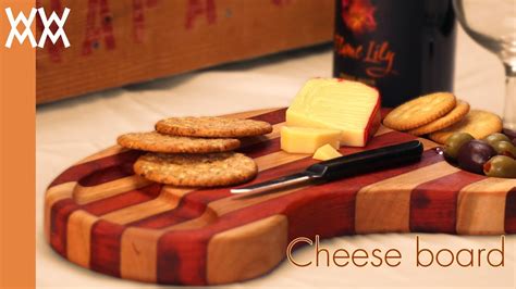 Wooden cheese board. You can make this simple cutting board project. - YouTube