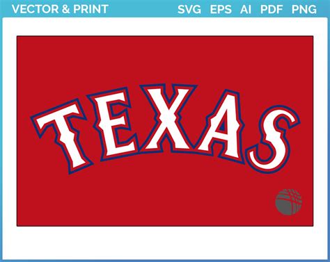 Texas Rangers - Jersey Logo (2014) - Baseball Sports Vector SVG Logo in ...