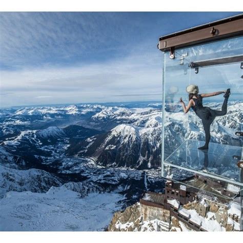 "Aiguille du Midi" Skywalk, Monte Blanc, France (it can be accessed for ...