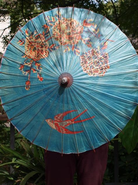 Vintage Japanese umbrella & Bamboo Parasol Japanese Rice » Petagadget