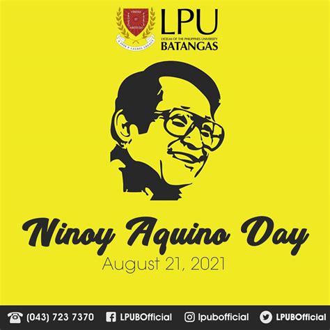 Ninoy Aquino Day - Lyceum of the Philippines University - Batangas