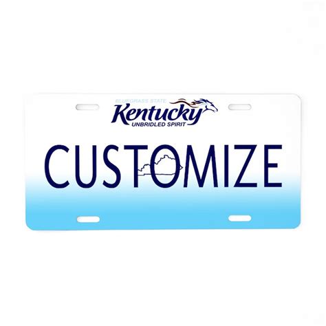 Kentucky Custom Aluminum License Plate by stargazerdesign