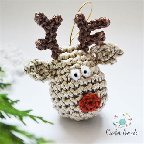 Crochet Reindeer Christmas Ornament Crochet Pattern – Crochet Arcade