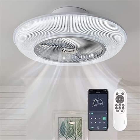 AnEgoe Ceiling Fan with Lights Remote Control, 23'' Large Modern ...