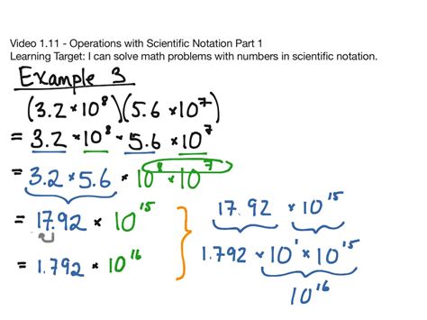 Video 1.11 - Operations with Scientific Notation Part 1 | Math | ShowMe