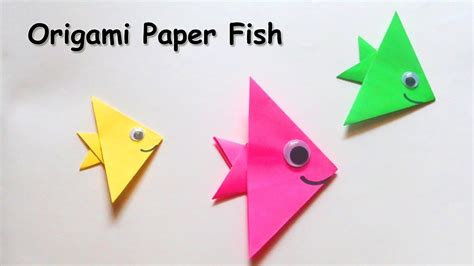 How to make Paper Fish ? Origami Paper Fish Tutorial - YouTube