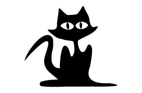 Free Halloween Black Cat Silhouette, Download Free Halloween Black Cat Silhouette png images ...