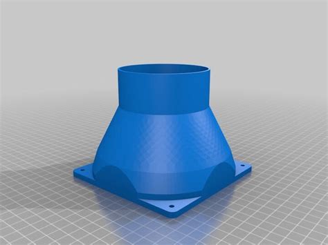 120mm Fan to 3in Duct Reducer - 3D Printable Model on Treatstock