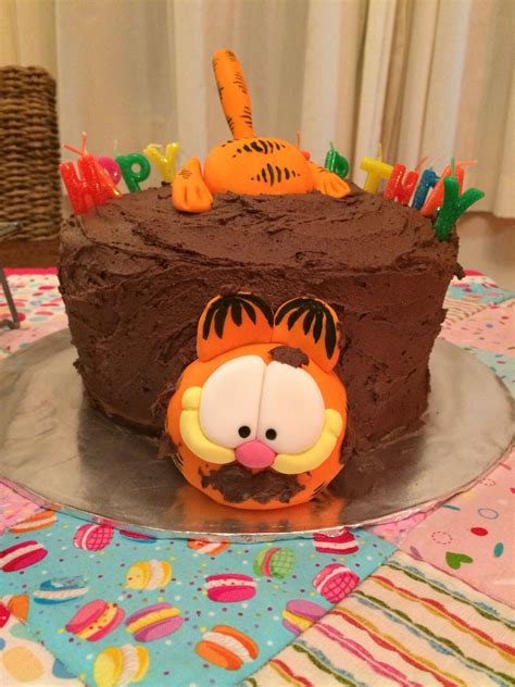 Garfield birthday cake Garfield Cake, Garfield Birthday, 7th Birthday ...