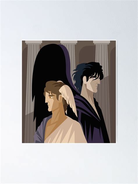 "hypnos and thanatos twin greek mythology gods" Poster for Sale by matintheworld | Redbubble