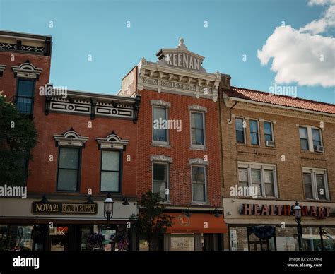 Architecture on Main Street in Ossining, New York Stock Photo - Alamy