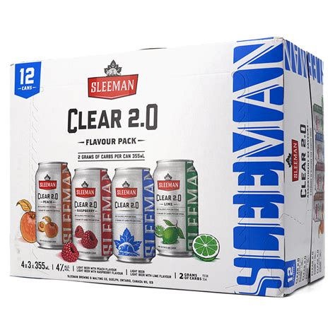 SLEEMAN CLEAR 2.0 LIGHT BEER FLAVOUR PACK 12C – Sherbrooke Liquor