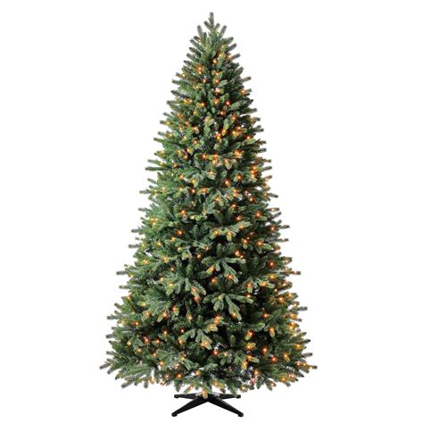 Evergreen Classics Prelit 540 RGB LED Color-Changing Lights, Holiday Symphony Aspen Spruce ...