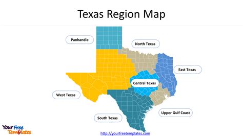 Texas County Map Templates - Free Powerpoint Template 606