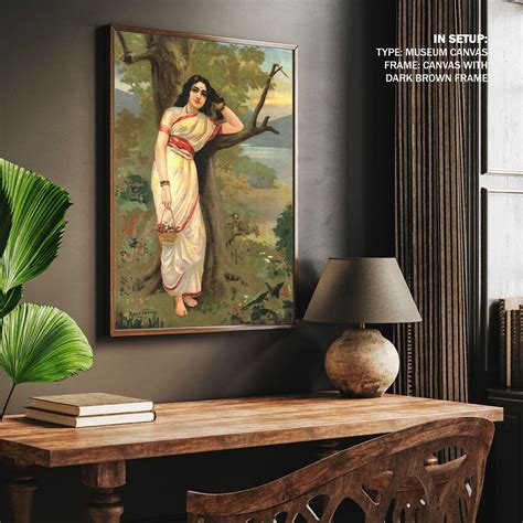 Ahalya Painting & Wall Art Print by Raja Ravi Varma - Dessine Art