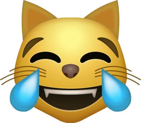 Tear Cat Emoji [Free Download IOS Emojis] | Cat emoji, Laughing emoji ...