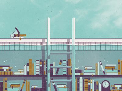 Library Art Print by DKNG on Dribbble