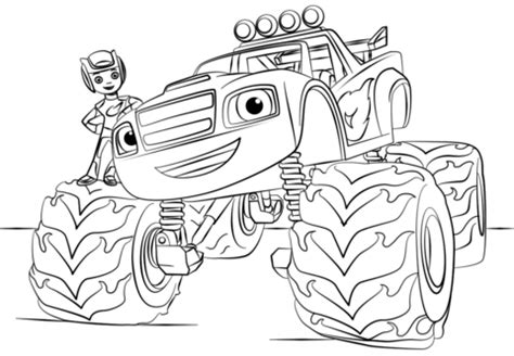 Disegno di Blaze Monster Truck da colorare | Disegni da colorare e ...