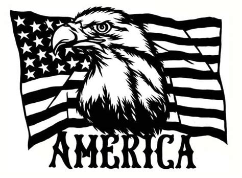 american flag clip art vector free DXF file format download - Free Vector