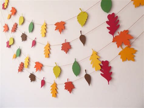 Autumn Garland, Fall Leaf Garland, Thanksgiving Garland, Holiday ...