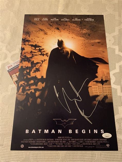 Christian Bale Signed Poster Batman Begins 11 X 17 JSA Authenticated COA See Pix Opens in a new ...