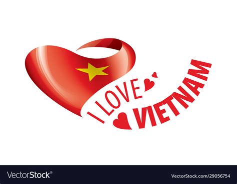 National flag vietnam in shape Royalty Free Vector Image