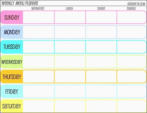 5+ Free Monthly Meal Planner Template - SampleTemplatess - SampleTemplatess