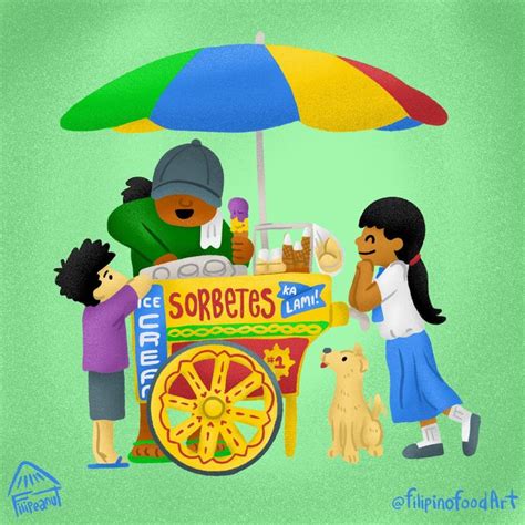 Sorbetes Cart | Filipino art, Art prints, Food art