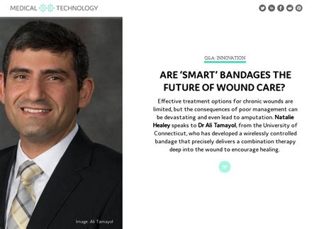 Are ‘smart’ bandages the future of wound care? - Medical Technology | Issue 28 | June 2020