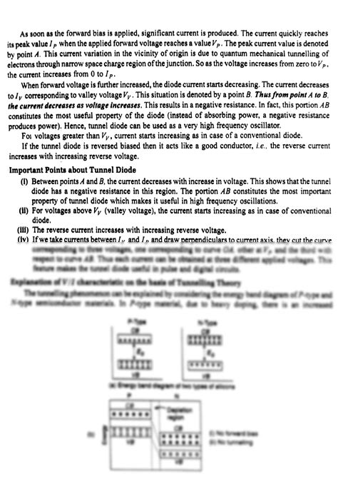 SOLUTION: Tunnel diode characteristics and diagrams - Studypool