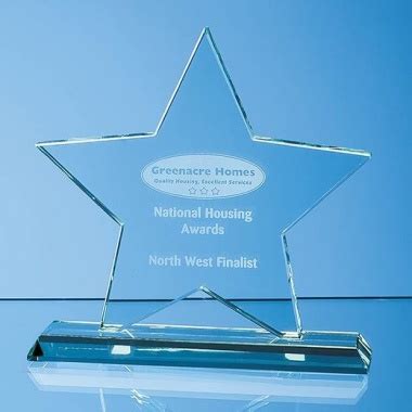 Engraved Crystal Star Awards & Trophies