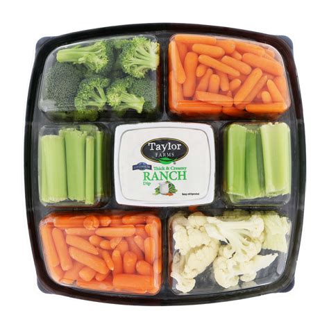 Taylor Farms Large Vegetable Party Tray With Dip - Shop Standard Party ...