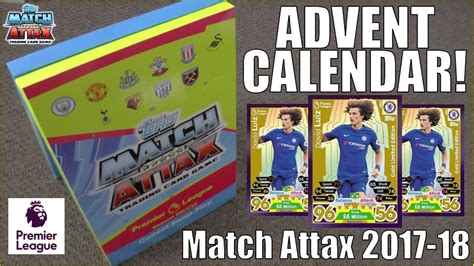 ADVENT CALENDAR | Match Attax 2017/18 Trading Cards | Luiz Gold Limited ...