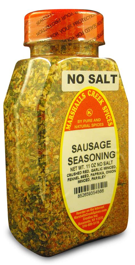 Marshalls Creek Spices SAUSAGE SEASONING NO SALT 11 ounce - Walmart.com