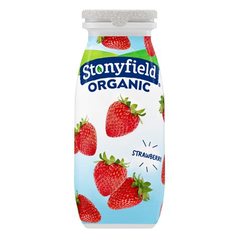 Stonyfield Organic Lowfat Yogurt Smoothies, Strawberry, 12 Ct - Stonyfield