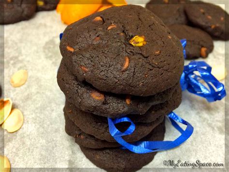 Orange Dark Chocolate Cookies - My Eating Space