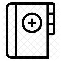 Medical file Icon - Download in Line Style