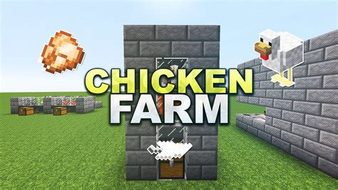 Minecraft - Automatic Chicken Farm - Tutorial 1.8 - YouTube