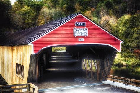 Bath Covered Bridge Close Up View Photograph by George Oze - Fine Art ...