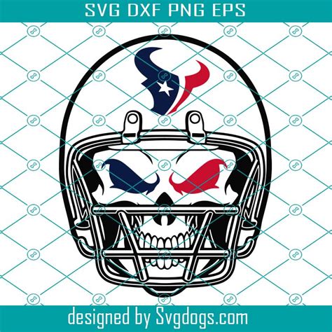 Houston Texans Skull Helmet Svg, Sport Svg, Football Svg, Football ...