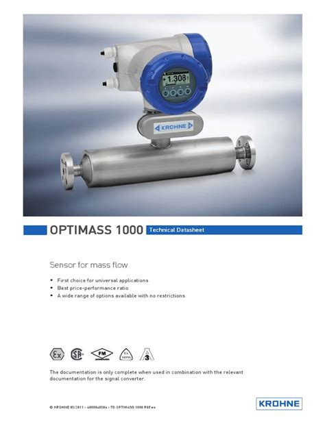 Mass Flow Meter | Density | Flow Measurement | Free 30-day Trial | Scribd