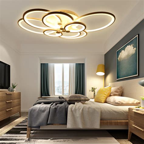 8 Heads Modern Ceiling Light LED Acrylic Lamp Chandeliers For Living Room Bedroom Home Lighting ...